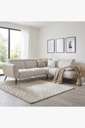 Modernes Ecksofa Calais 299x236 cm mit hohen Füßen